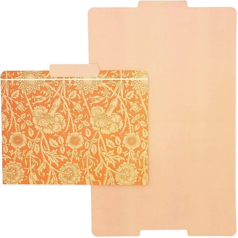 12 Pack William Morris Floral File Folders, Decorative 1/3 Cut Tab, Letter-Size Holders for Home Office in 6 Patterned Designs in Saudi Arabia