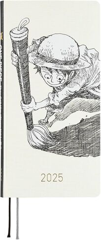 Hobonichi Techo 2025 Weeks [English/Tall and Slim Size/January Start/Planner] Magazine One Piece: Straw Hat Luffy (Ivory) in Kuwait