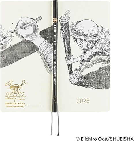 Hobonichi Techo 2025 Weeks [English/Tall and Slim Size/January Start/Planner] Magazine One Piece: Straw Hat Luffy (Ivory) in Kuwait