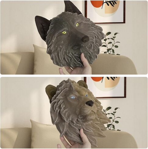 Animal Silicone Molds, Wolf's Head Resin Molds Casting Molds Epoxy Silicone Molds for DIY Resin Casting Wall Desktop, Cabinets Halloween Home Décor in Kuwait
