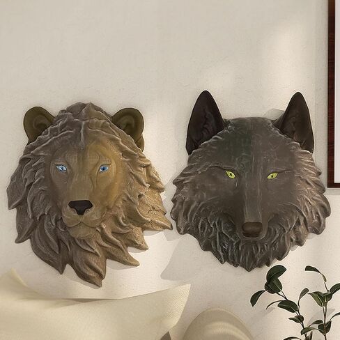 Animal Silicone Molds, Wolf's Head Resin Molds Casting Molds Epoxy Silicone Molds for DIY Resin Casting Wall Desktop, Cabinets Halloween Home Décor in Kuwait