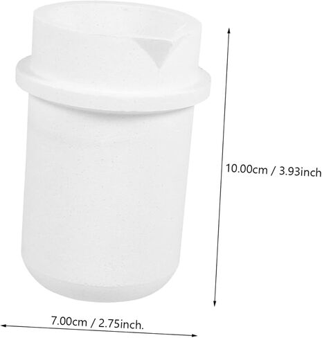 1 Cup Crucible Cup Melting Cup Copper Metal Container Jewelry Tools Jewelry Casting Supplies Furnace Scrap Cup Metals Graphite Crucible Stainless Steel White Ceramics in Saudi Arabia