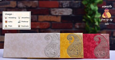 Elegant Money Gifting Envelopes Pack of 25 Cash Holder Designer Lifafa for Weddings, Invitations, Gift of Prosperity Multi Color in Saudi Arabia
