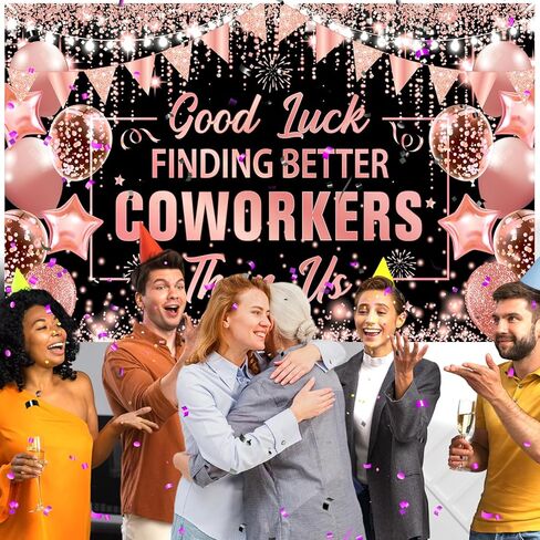 Blue Sliver Coworker Leaving Party Decorations Banner Going Away Party Decorations for coworker Good Luck Finding Better Coworkers Than Us Banner Farewell Party Backdrop for Coworker Office Leaving Goodbye Party in Kuwait