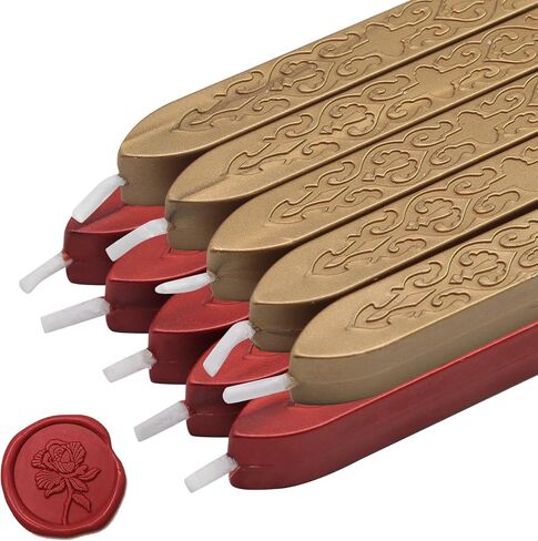 12 Packs Sealing Wax Sticks with Wicks, Wine Red Totem Fire Manuscript Seal Wax Antique Wax Seal Sticks for Gift Decoration, Envelope Sealing, Wedding Invitations, Christmas and Thanksgiving in Saudi Arabia