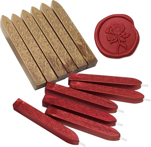 12 Packs Sealing Wax Sticks with Wicks, Wine Red Totem Fire Manuscript Seal Wax Antique Wax Seal Sticks for Gift Decoration, Envelope Sealing, Wedding Invitations, Christmas and Thanksgiving in Saudi Arabia
