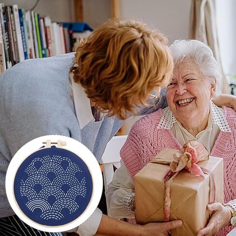 FreeBloss 3 Set Sashiko Kit Sashiko تطريز طقم المبتدئين تشمل خيط التطريز والإبر والأقمشة والخياطة اليدوية مع قالب الحيوانات الأليفة in Saudi Arabia