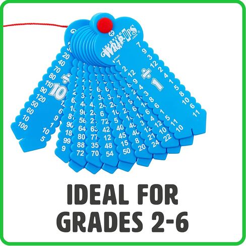 LEARNING WRAP-UPS SELF-CORRECTING Multiplication Keys, Self Correcting Math Tool for Kids Grade Level 2-6, Yellow, (K103-SB) in Kuwait