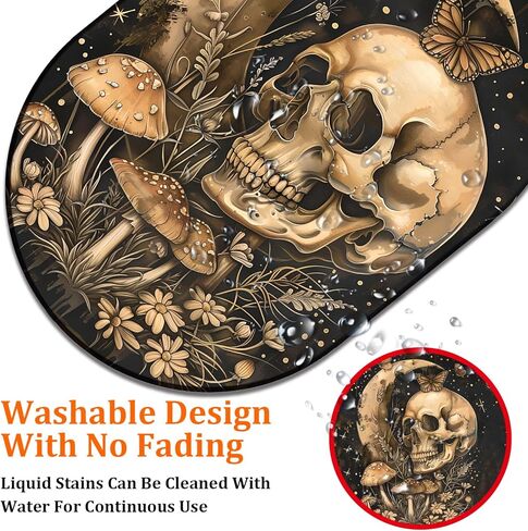Personalized Mousepad with Coaster Set, Crow Skull - Stylish Design Mousepad Non-Slip Rubber Gaming Mousepad, Suitable for Office Families in Saudi Arabia