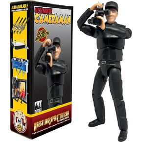 Ultimate TV Camera Man with Deluxe Articulation for Wrestling Action Figures
