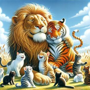 Anuver Lion Diamond Painting Kits for Adults, 5D DIY Diamond Art Kits for Beginners, Full Drill Diamond Painting Kits for Home Wall Decor, Tiger, 12x12 Inch