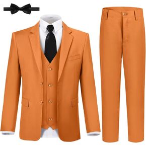 JPF Boy's Formal Suit Set Slim Fit Kids Tuxedo Suits for Wedding Teen Toddler Boy Dress Suit Outfit