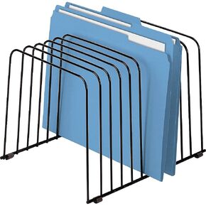Fellowes 72112 Desktop Organizer, 11 Sections, Wire, 9" x 11-3/8" x 8", Black