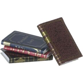 Dollhouse Miniature Set of 4 Gold Embossed Books