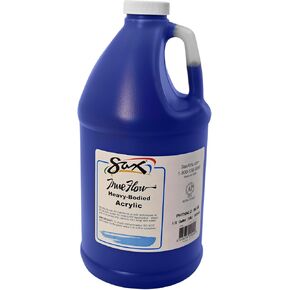 Sax True Flow Heavy Body Acrylic Paint, 1/2 Gallon, Phthaloyl Blue - 439283, 64 Fl Oz (Pack of 1)