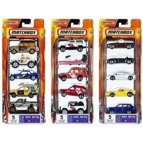 Matchbox Set of 15 Toy Cars and Trucks with 3 Themed 5-Packs of 1:64 Scale Die-Cast Vehicles (Styles Will Vary) Bundle