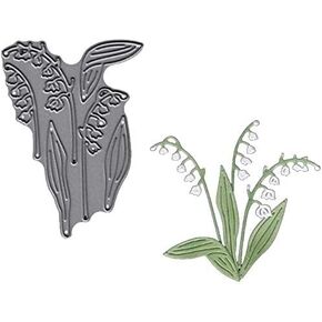 1 Pcs Lily of The Valley Cutting Dies,DIY Scrapbooking Artist Metal Cutting Dies Stencils for DIY Scrapbooking Paper Cards Making Decorative Crafts Supplies New 2019 Diecut