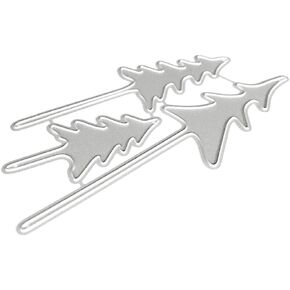 1pc Christmas Tree Cutting Dies Metalic Stencils Tardbooking Tool Diy Craft Carbon Steel stefsing لصنع البطاقات الورقية (عيد ميلاد سعيد)