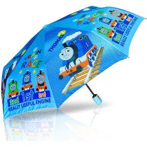Cartoon Pongee Fabric Auto Open/Close Umbrella Windproof UV Protection Compact for Easy Carrying Non Slip Handle
