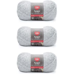 Red Heart Hygge Pearl Yarn - 3 Pack of 227g/8oz - Acrylic Nylon Blend - 5 Bulky - 212 Yards - Knitting/Crochet