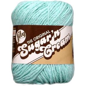 Spinrite Sugar'n Cream Yarn Solids Beach Glass 2.5 Oz