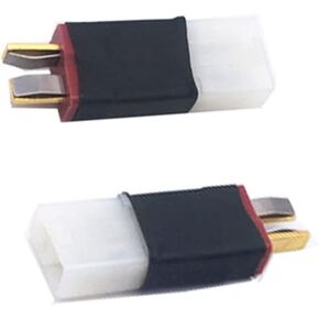 2pcs Connection Connection T-Plug Male to Big Tamiya Female Deans Style T-Plug Male to Big Tamiya Female Adapter Connector(W03-2)