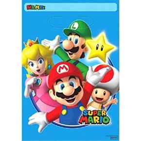 Super Mario Brothers Plastic Loot Bags | 8 ct.