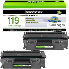 Greencycle CRG119 استبدال خرطوشة الحبر المتوافقة مع Canon 119 3479B001AA الحبر الأسود لـ ImageClass MF414DW MF416DW MF5950DW MF5960DN MF6180DW LBP6670DN LBP251DW