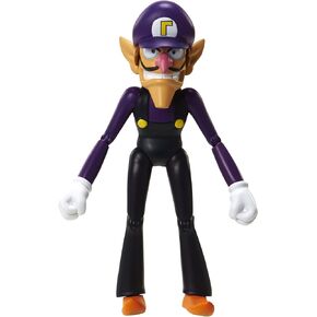 World of Nintendo 91445 4" Waluigi with Coin Action Figure