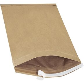 Aviditi Kraft Self-Seel Pated Peachers ، #6 ، 12 1/2 "× 19" ، Kraft Brown ، Peel and Seal Closure ، مظاريف ملطخة بالألياف لحماية العناصر أثناء الشحن والبريد ، حالة 25
