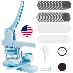 Fridge Magnet Button Maker Machine, 58mm/2.25 inch Pin Maker Machine for Refrigerator Magnet, DIY Pin Button Press Machine with 100 Sets Fridge Magnet Button Maker Supplies&Circle Cutter