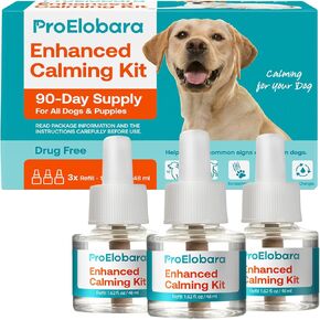 Dog Calming Pheromone Diffuser Refills: Dog Calming Pheromones Diffuser Refills - Reduces Stress & Anxiety Calming Pheromone Diffuser Refill for Dogs - 3 Refills / 90 Day Supply