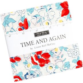 Time and Again Charm Pack by Linzee Kull McCray; 42-5" Precut Fabric Quilt Squares