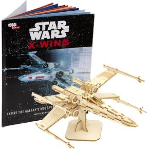 IncrediBuilds Star Wars Millennium Falcon 3D Wood Puzzle Model Figure Kit (61 Pcs) - Build & Paint A 3-D Movie Replica Toy - Officially Licensed - Easter Basket Stuffer Gift for Kids, Teens, Adults