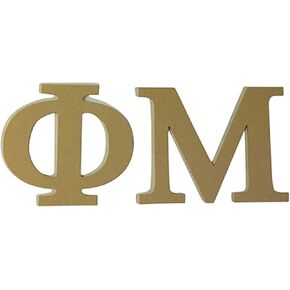 Desert Cactus Phi Mu 7.5 Inch Unfinished Wood Wooden Letter Set