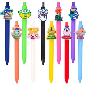 10Pcs Funny Ballpoint Pens with Motivational Quotes Emotional Support for Adults Bulk for Coworkers Team Staff Funny Office Stationary (Motivational 1)