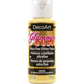 DecoArt Glamour Dust 2-Ounce Gold Glitz Glitter Paint