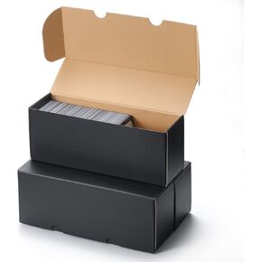 Trading Card Storage Box 3 Pack Cardboard Card Boxes for Sports Cards,TCG and MTG Playing Cards Organizer and Collection,Hold 1800 Cards