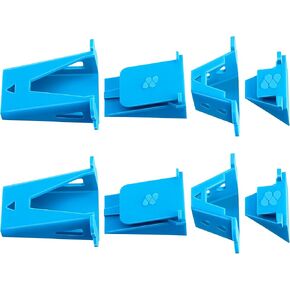Ceoighe 2 Set Fabric Tube Maker for Fabric Roll Rugs, Fabric Roll Tube Maker for Rugs, Bias Tape Maker Suitable for Fabric DIY, Making Fabric Roll Rugs Easier 676226, Patented Design(Blue)
