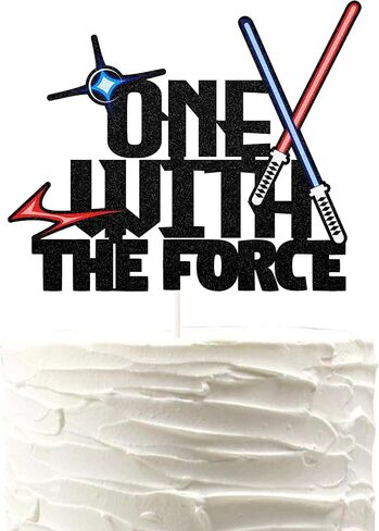 Script May the Force With You Always Cake Topper for Anniversary Party Supplies,Wedding Cake Topper,Movie TV-Themed Parties, and Baby Shower Party Decorations in Saudi Arabia