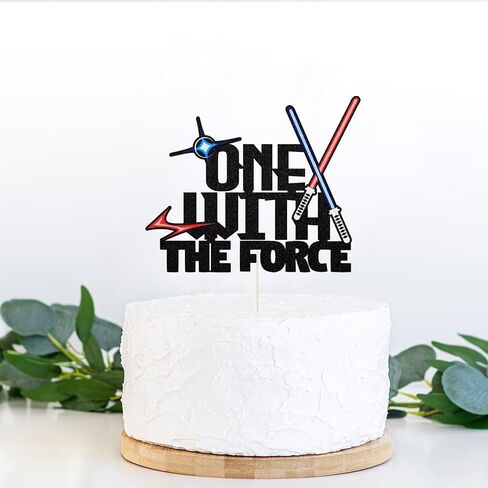 Script May the Force With You Always Cake Topper for Anniversary Party Supplies,Wedding Cake Topper,Movie TV-Themed Parties, and Baby Shower Party Decorations in Saudi Arabia