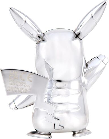 Pokémon 25th Celebration 3-inch Silver Pikachu #2 - Pokémon Figure - Pokémon Fan Must Have Toy - Officially Licensed 25th Anniversary Pokémon Product from Jazwares in Saudi Arabia