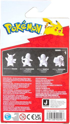 Pokémon 25th Celebration 3-inch Silver Pikachu #2 - Pokémon Figure - Pokémon Fan Must Have Toy - Officially Licensed 25th Anniversary Pokémon Product from Jazwares in Saudi Arabia