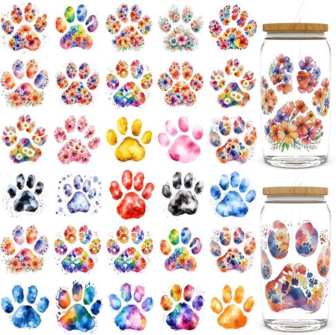 30 PCS UV DTF Cup Wraps for 16 OZ - Big Bund Dragons UV DTF Cup Stickers for 16OZ Glass Cups, Mugs，Milk Tea Cups, Metal and Plastic Bottles. High-Viscosity UV DTF Transfer Sticker in Saudi Arabia