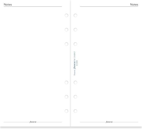 Filofax Calendar Diary Refill, Personal/Compact Size, Day on Two Pages with Appointments, White Paper, Bilingual, 2025 (C68417-25) in Kuwait