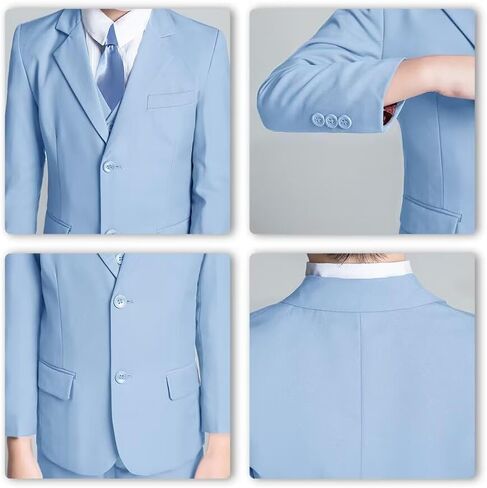 JPF Boy's Formal Suit Set Slim Fit Kids Tuxedo Suits for Wedding Teen Toddler Boy Dress Suit Outfit in Saudi Arabia