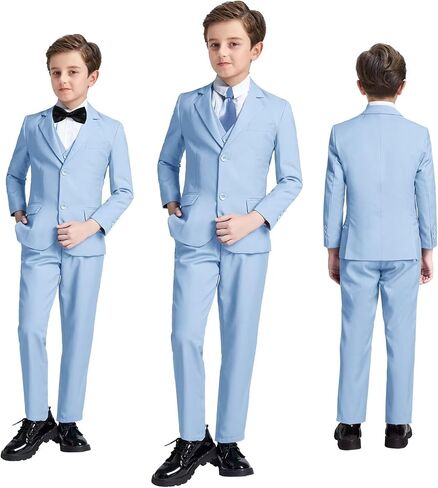 JPF Boy's Formal Suit Set Slim Fit Kids Tuxedo Suits for Wedding Teen Toddler Boy Dress Suit Outfit in Saudi Arabia