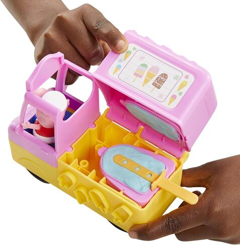 تلعب الآيس كريم من Play-Doh Peppa مع شاحنة ، خنزير Peppa و George ، و 5 علب مركبة غير سامة ، لعبة للأطفال 3 سنوات وما فوق in Kuwait