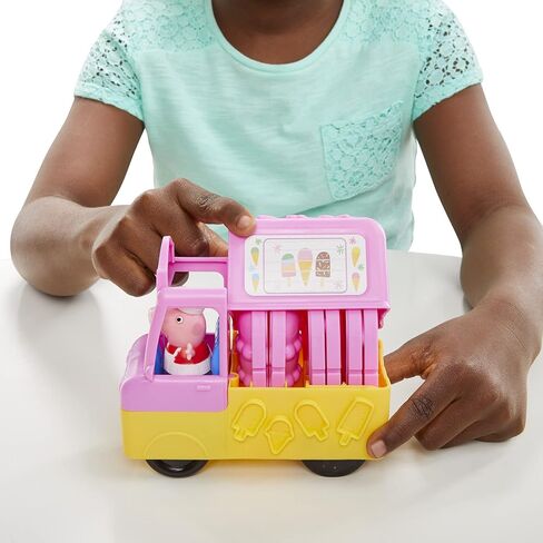 تلعب الآيس كريم من Play-Doh Peppa مع شاحنة ، خنزير Peppa و George ، و 5 علب مركبة غير سامة ، لعبة للأطفال 3 سنوات وما فوق in Kuwait