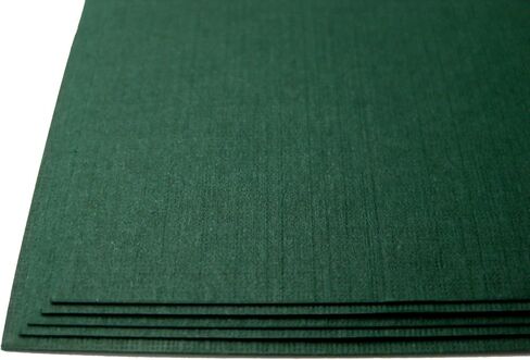 75 Dark Green Linen 80# Cover Paper Sheets - 5" X 7" (5X7 Inches) Photo|Card|Frame Size - 80 lb/pound Card Weight - Fine Linen Textured Finish - Deep Dye Quality Cardstock in Saudi Arabia